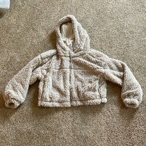 Urban Outfitters fuzzy cropped jacket